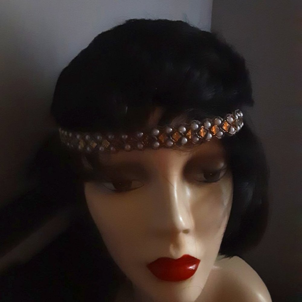Simply Jules, black and gold headband